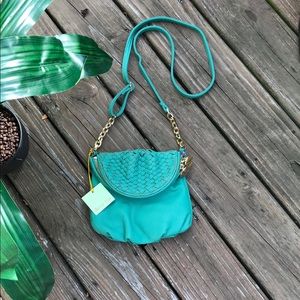 Duex Lux Crossbody Woven Bag - Jade